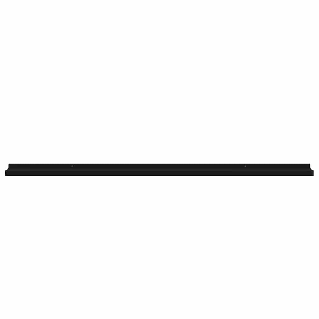 Wall Shelves 4 pcs Black 115x9x3 cm