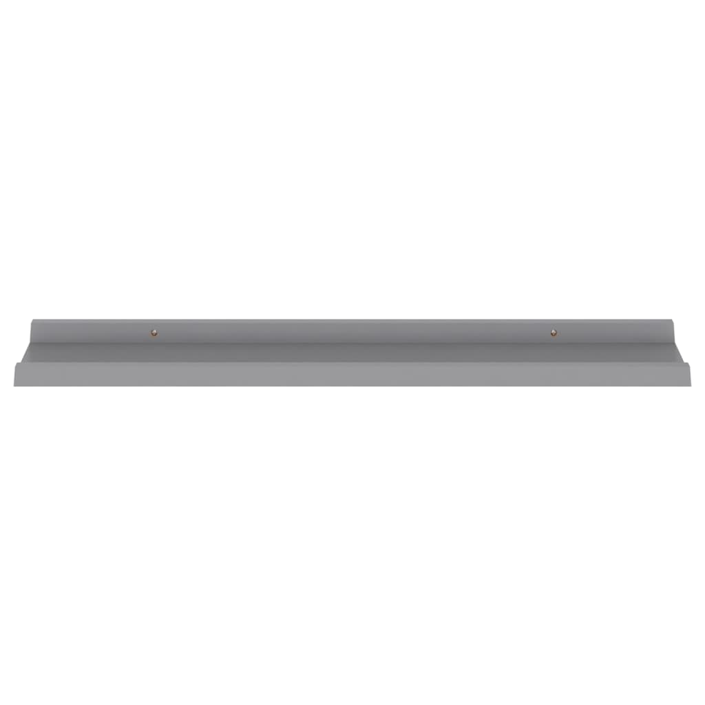 vidaXL Wall Shelves 4 pcs Grey 80x9x3 cm