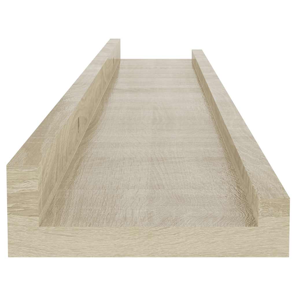 Wall Shelves 2 pcs Sonoma Oak 60x9x3 cm