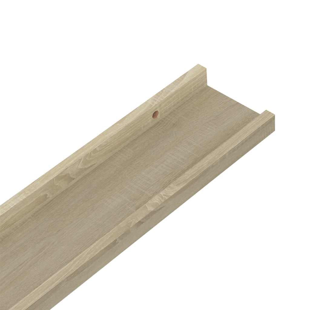 Wall Shelves 2 pcs Sonoma Oak 60x9x3 cm