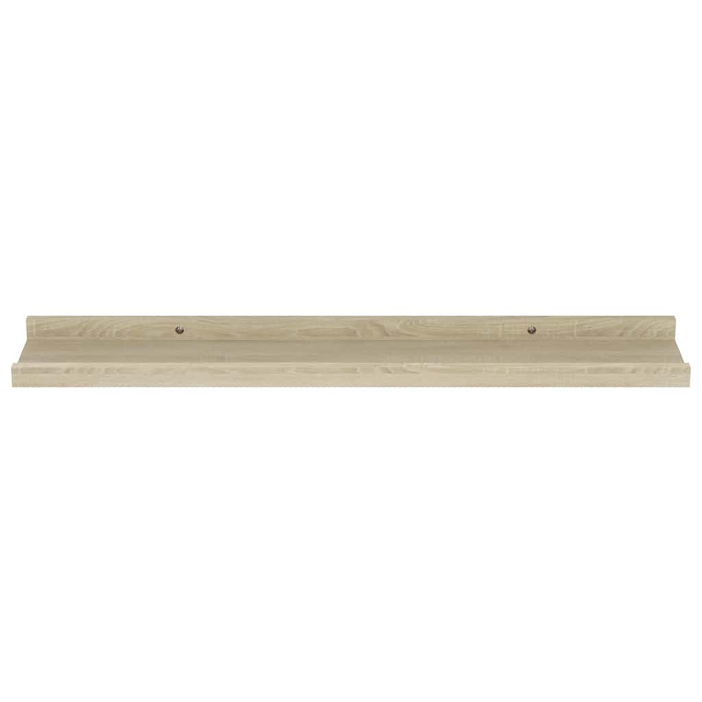 Wall Shelves 4 pcs Sonoma Oak 60x9x3 cm