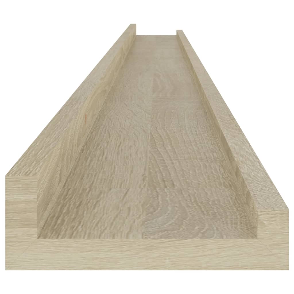 vidaXL Wall Shelves 4 pcs Sonoma Oak 115x9x3 cm