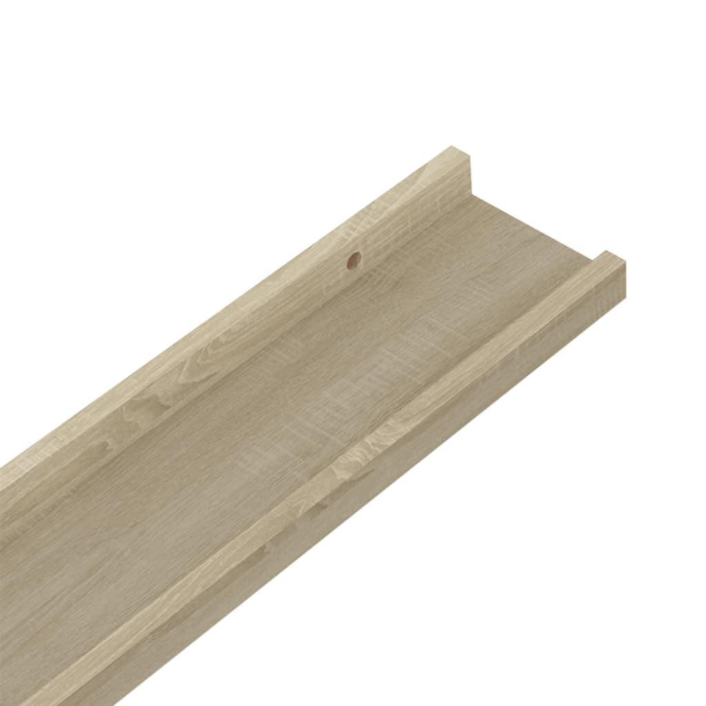 vidaXL Wall Shelves 4 pcs Sonoma Oak 115x9x3 cm