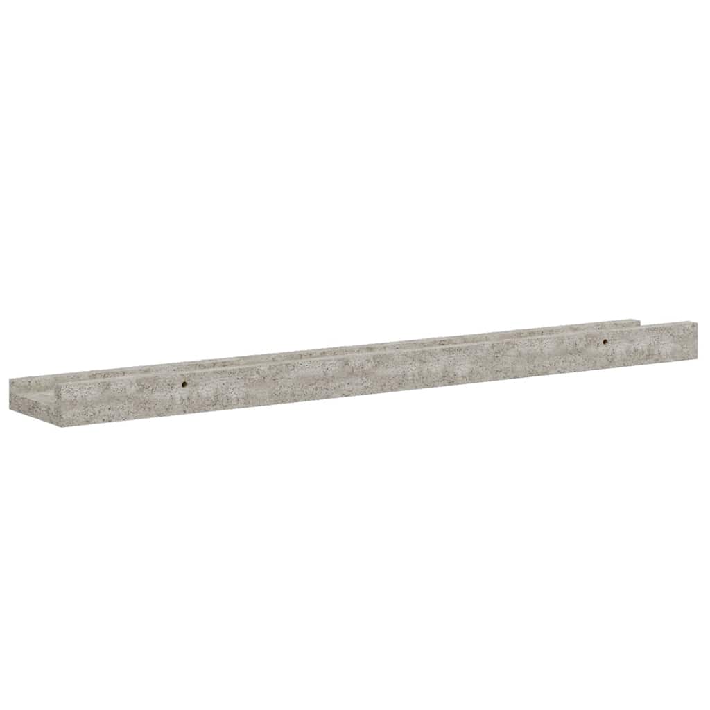 Wall Shelves 4 pcs Concrete Grey 60x9x3 cm