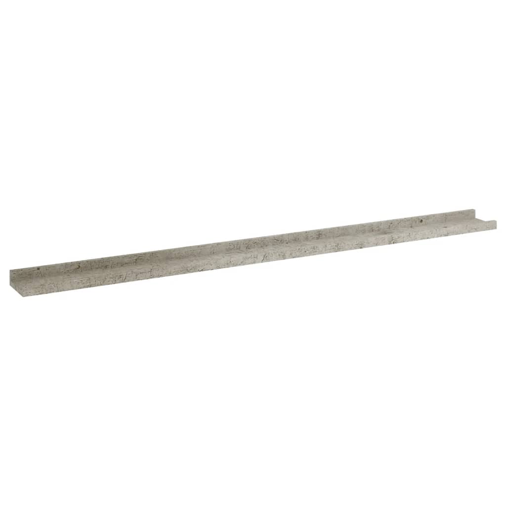 vidaXL Wall Shelves 4 pcs Concrete Grey 115x9x3 cm