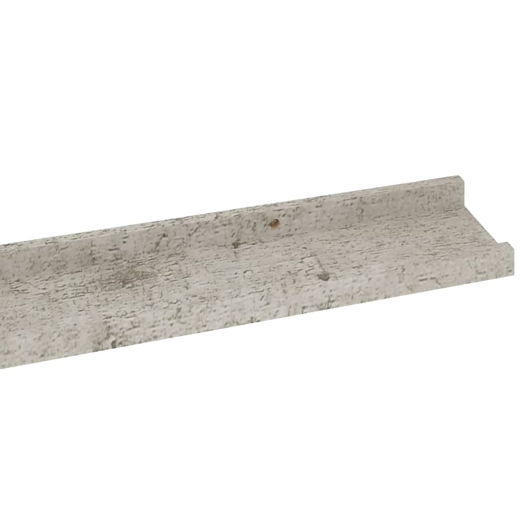 vidaXL Wall Shelves 4 pcs Concrete Grey 115x9x3 cm