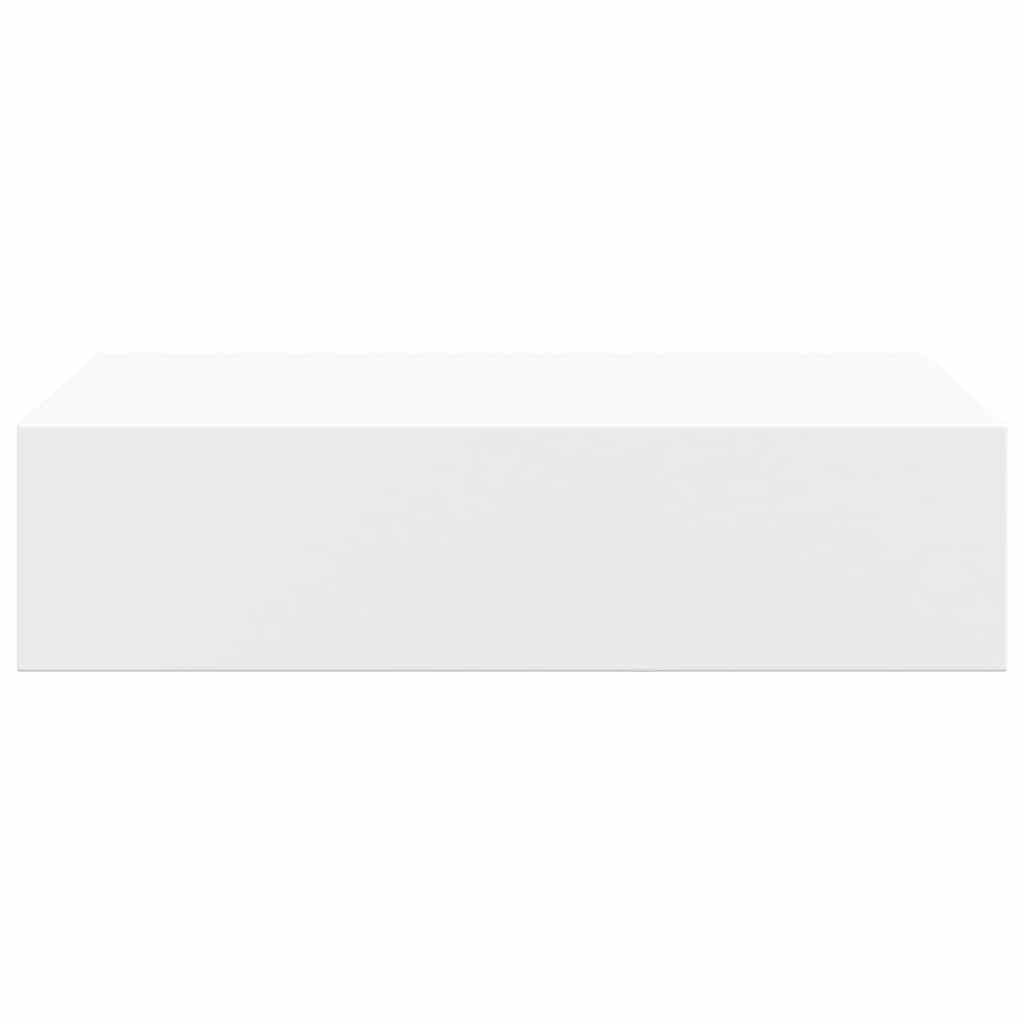 Wall-mounted Drawer Shelves 2 pcs White 40x23.5x10 cm MDF