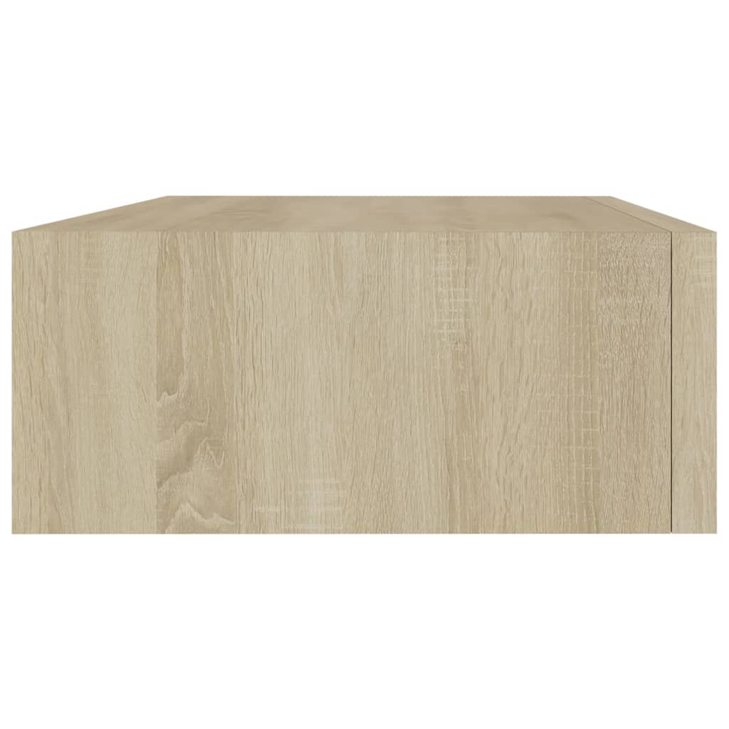 vidaXL Wall-mounted Drawer Shelf Oak 40x23.5x10cm MDF