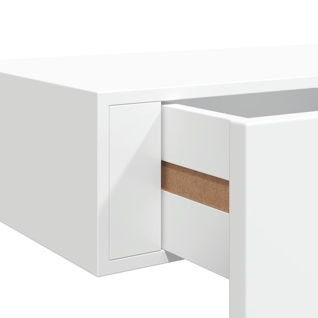 Drawer Shelf | White | MDF, metal | Compact | Wall-Mounted Shelf