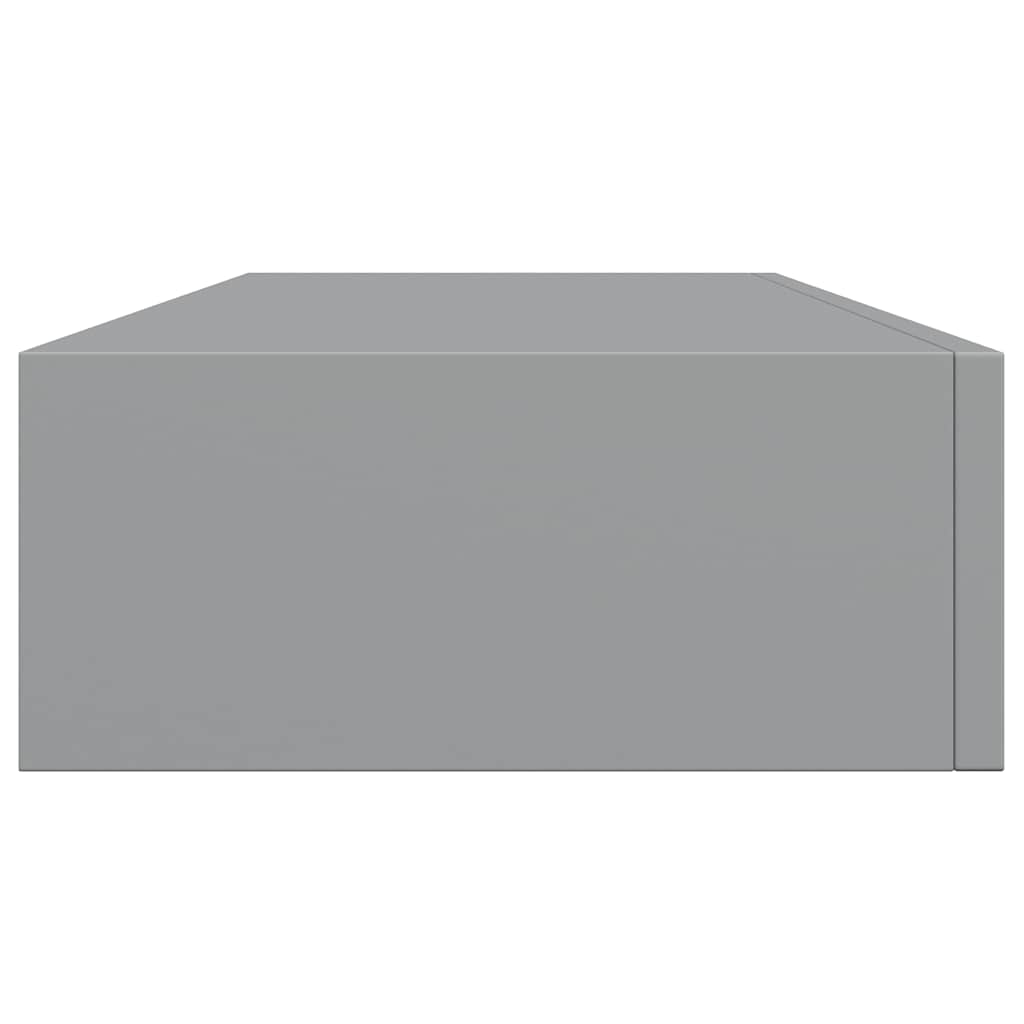 Drawer Shelf | Grey | MDF | 60x23.5x10 cm | Drawer Shelf | Rectangular