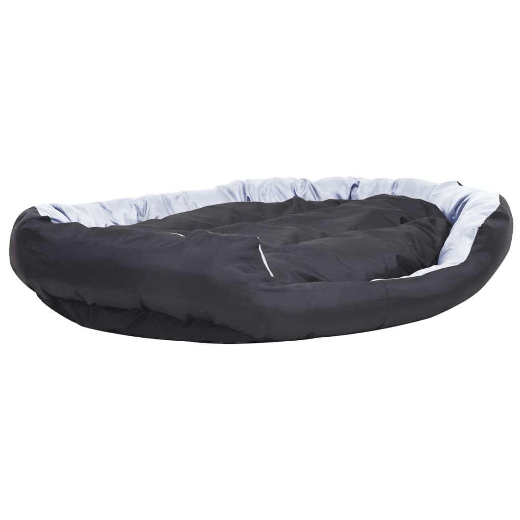 vidaXL Reversible & Washable Dog Cushion Grey and Black 150x120x25 cm