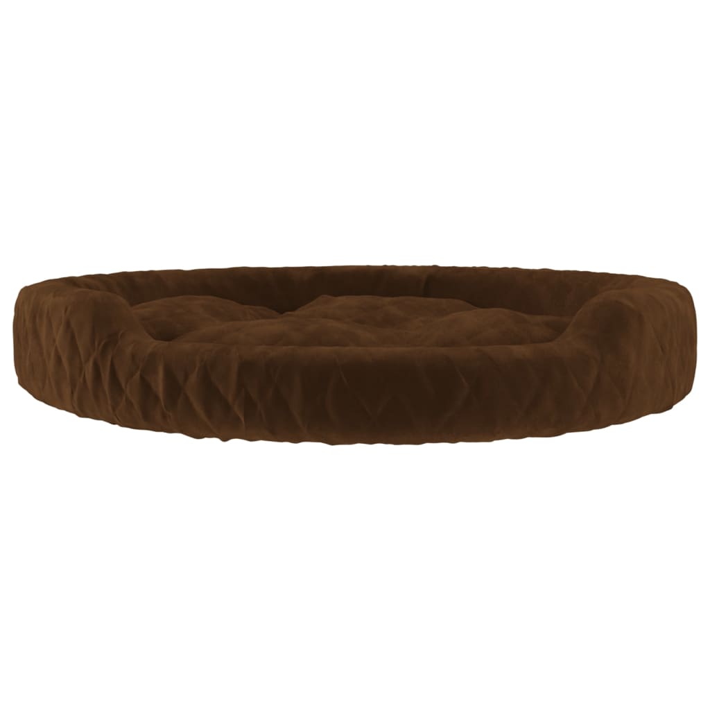 vidaXL Dog Bed Brown 90x70x23 cm Plush