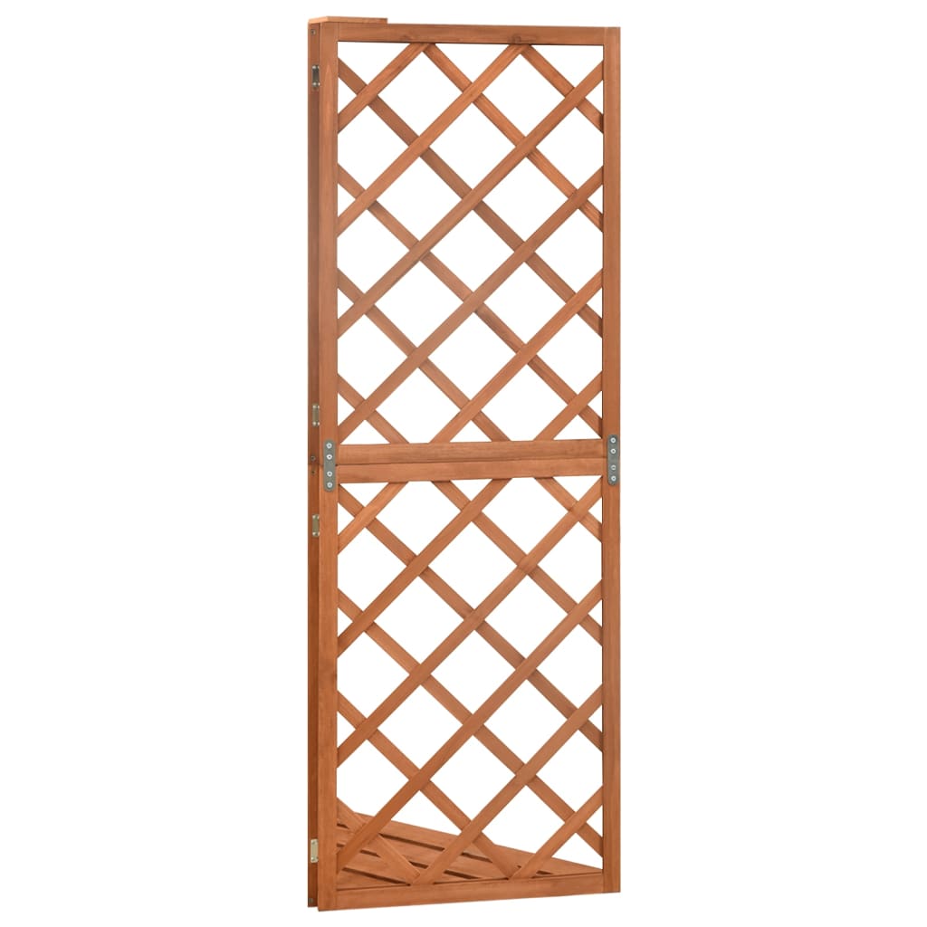 vidaXL Corner Trellis 50x50x145 cm Solid Fir Wood