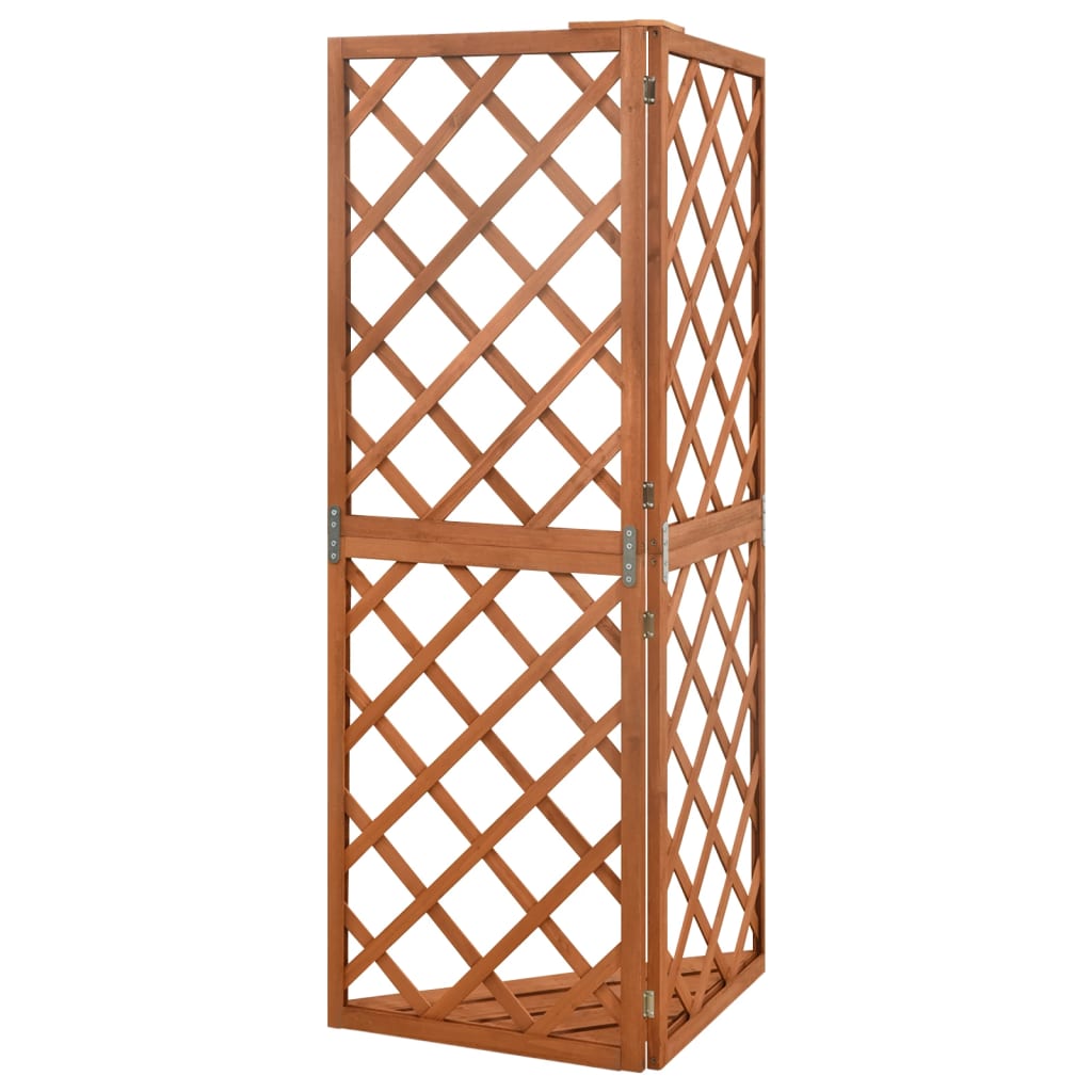 vidaXL Corner Trellis 50x50x145 cm Solid Fir Wood