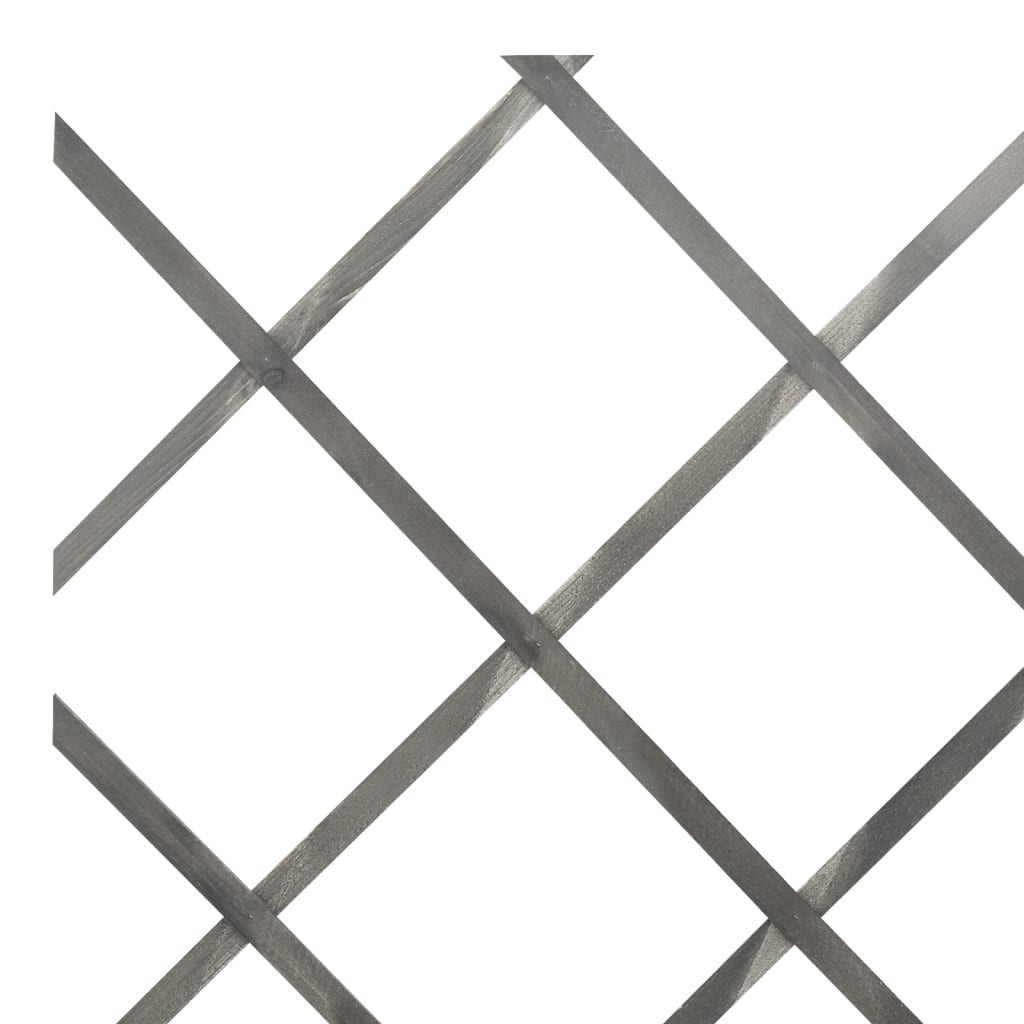 vidaXL Trellis Fences 5 pcs Grey Solid Firwood 180x60 cm