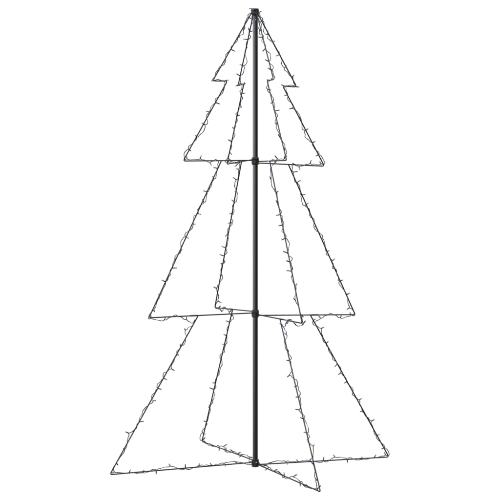 vidaXL Christmas Cone Tree 240 LEDs Indoor and Outdoor 118x180 cm