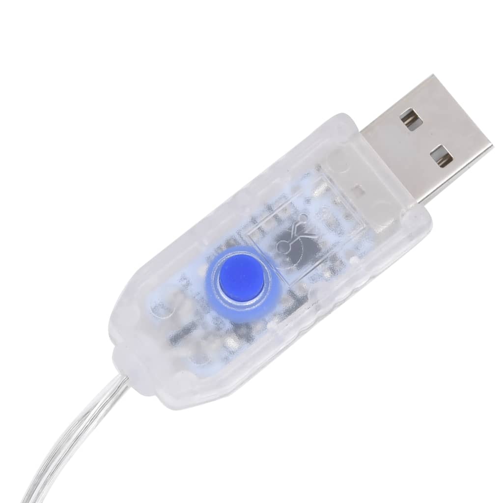 Guirlande Lumineuse Etoile et Lune Télécommande 138 LED Blanc Chaud