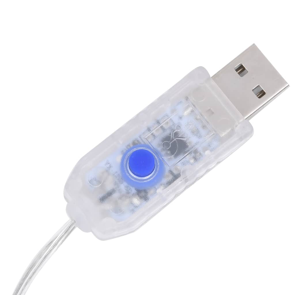 Guirlande Lumineuse Etoile et Lune Télécommande 138 LED Coloré