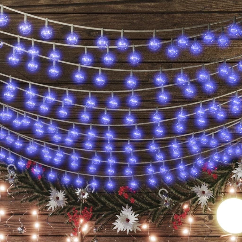 Guirlande Lumineuse Globe Fairy 20m 200 LED Bleu 8 Fonctions