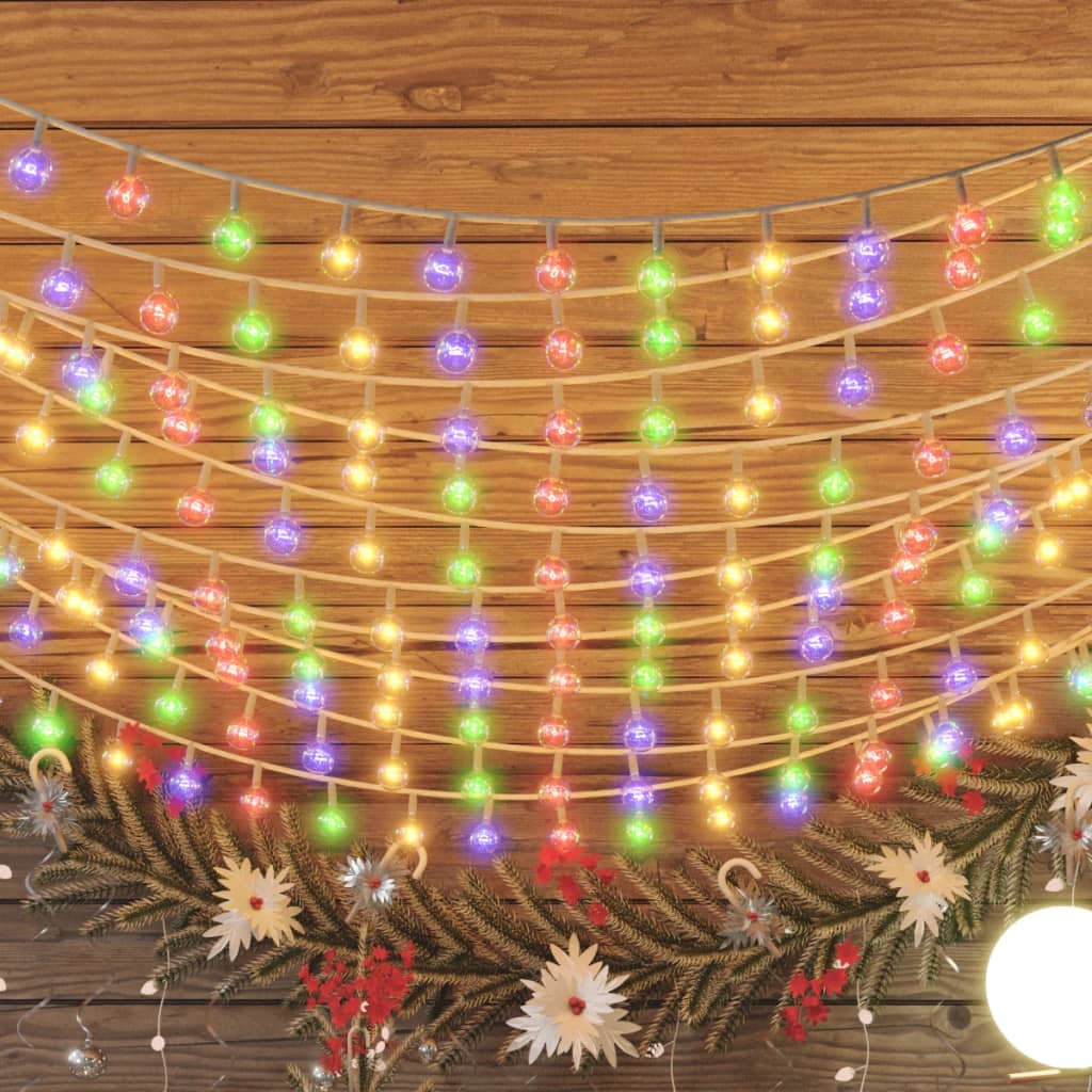 vidaXL Globe Fairy String Lights 40m 400 LED Colourful 8 Function