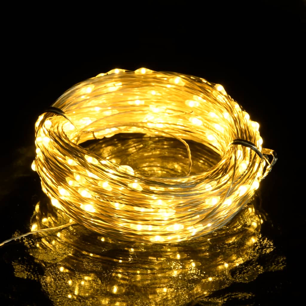 vidaXL LED Micro Fairy String Lights 40m 400 LED Warm White 8 Function