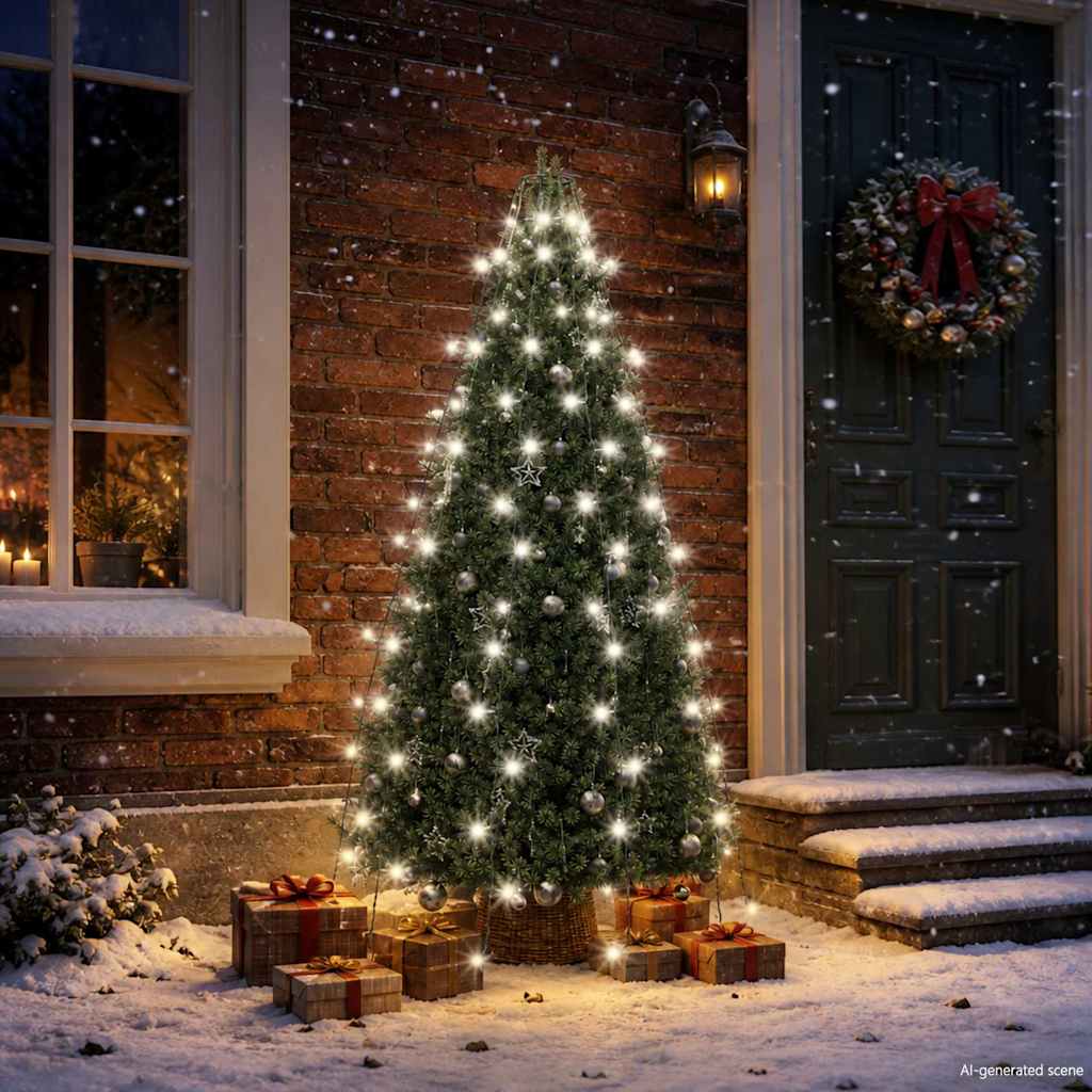 Tree Light | Cold white | PVC | Fits 150 cm trees | Decorative Inlays