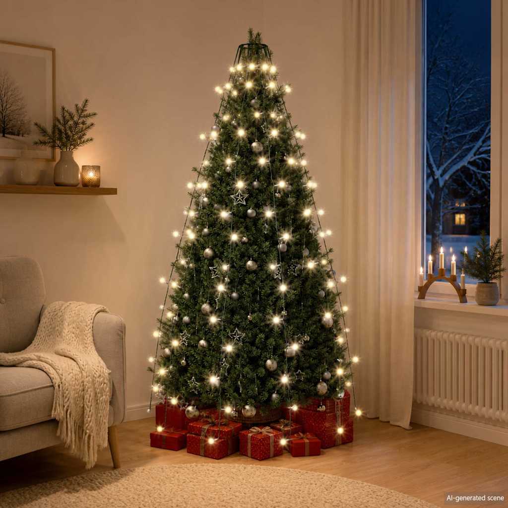 Tree Light | Cold white | PVC | Fits 150 cm trees | Decorative Inlays