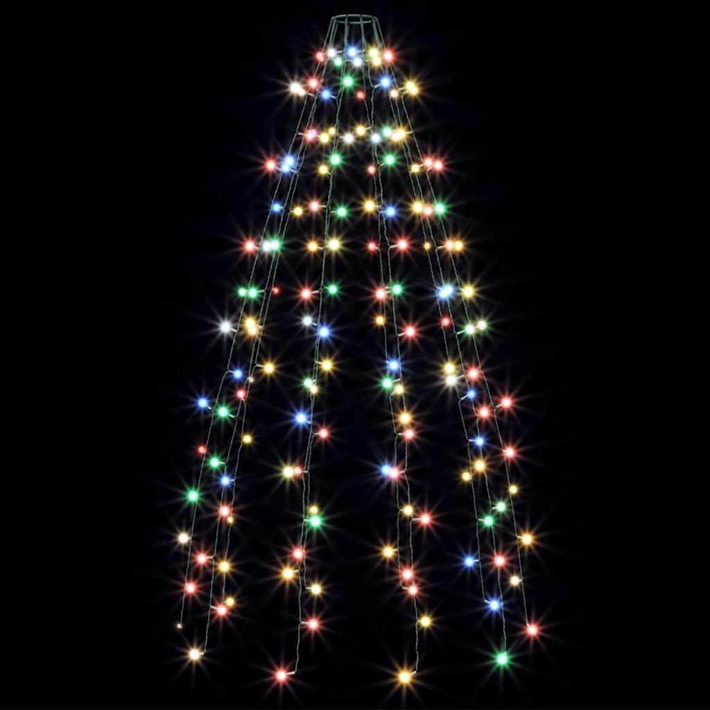 Christmas Tree Net Lights with 150 LEDs Colourful 150 cm