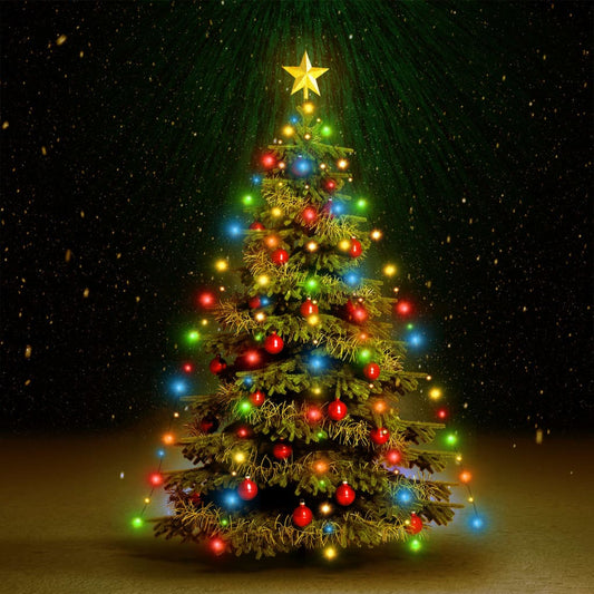 Kerstboom Netverlichting met 210 LED's Kleurrijk 210 cm