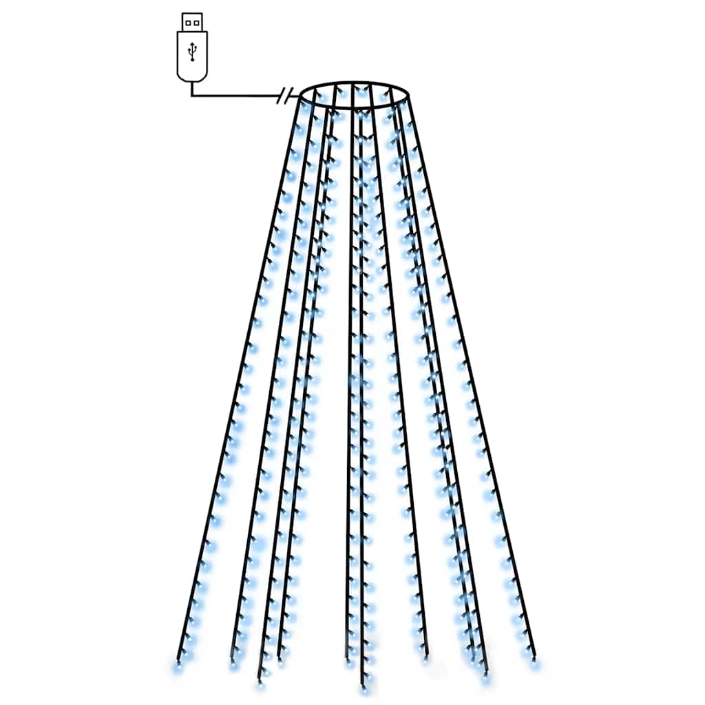 Christmas Tree Net Lights with 250 LEDs Blue 250 cm