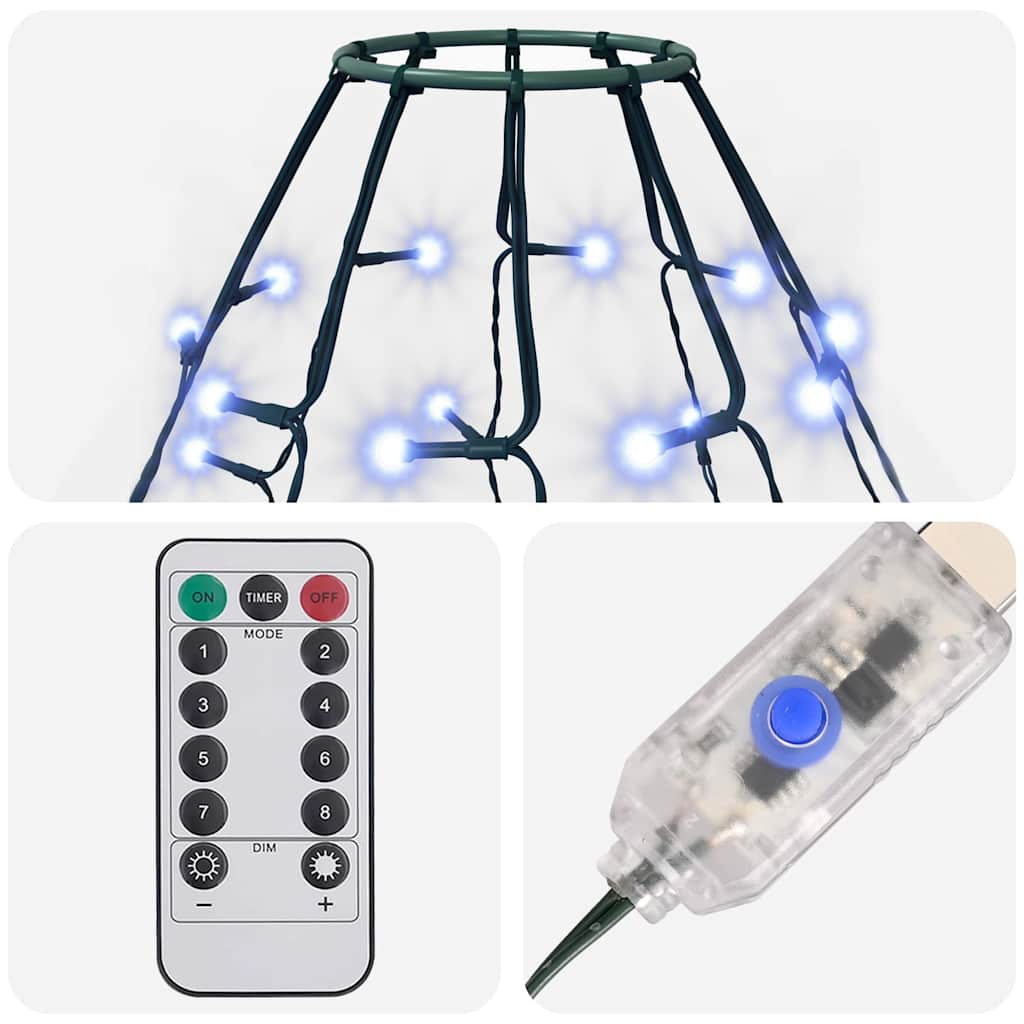 Tree Light | Blue | PVC | Perfect for 300 cm high tree | Portable