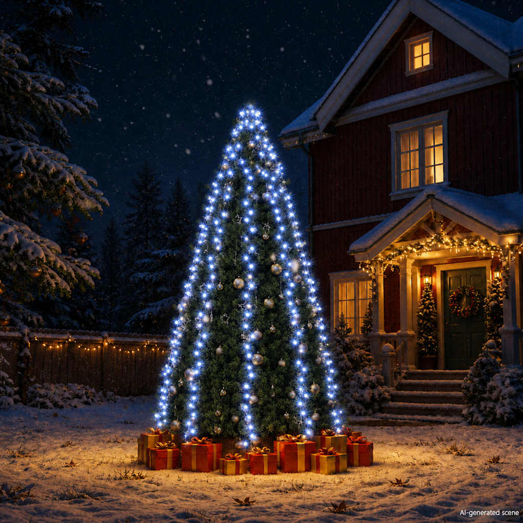 Tree Light | Blue | PVC | Perfect for 300 cm high tree | Portable