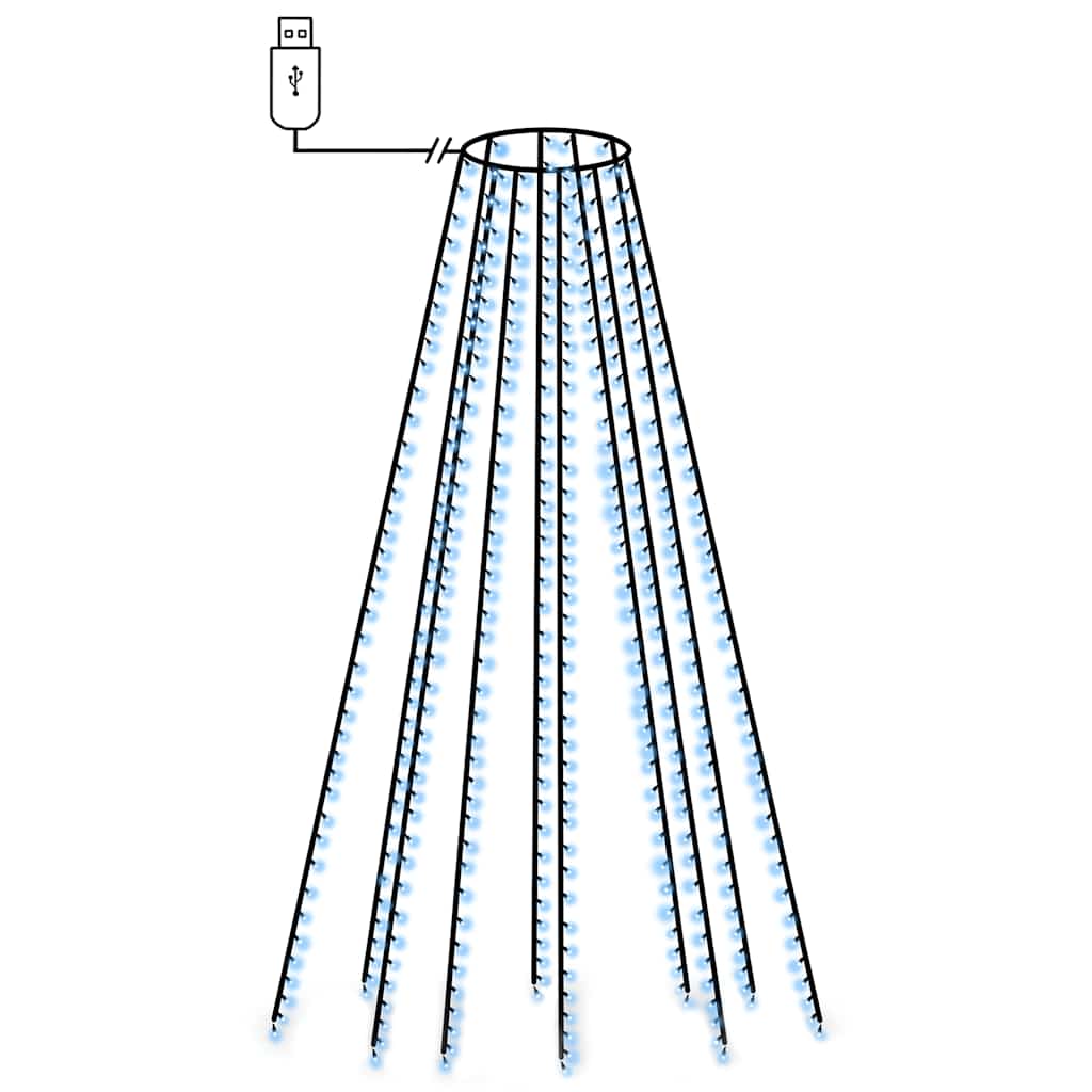 Christmas Tree Net Lights with 400 LEDs Blue 400 cm