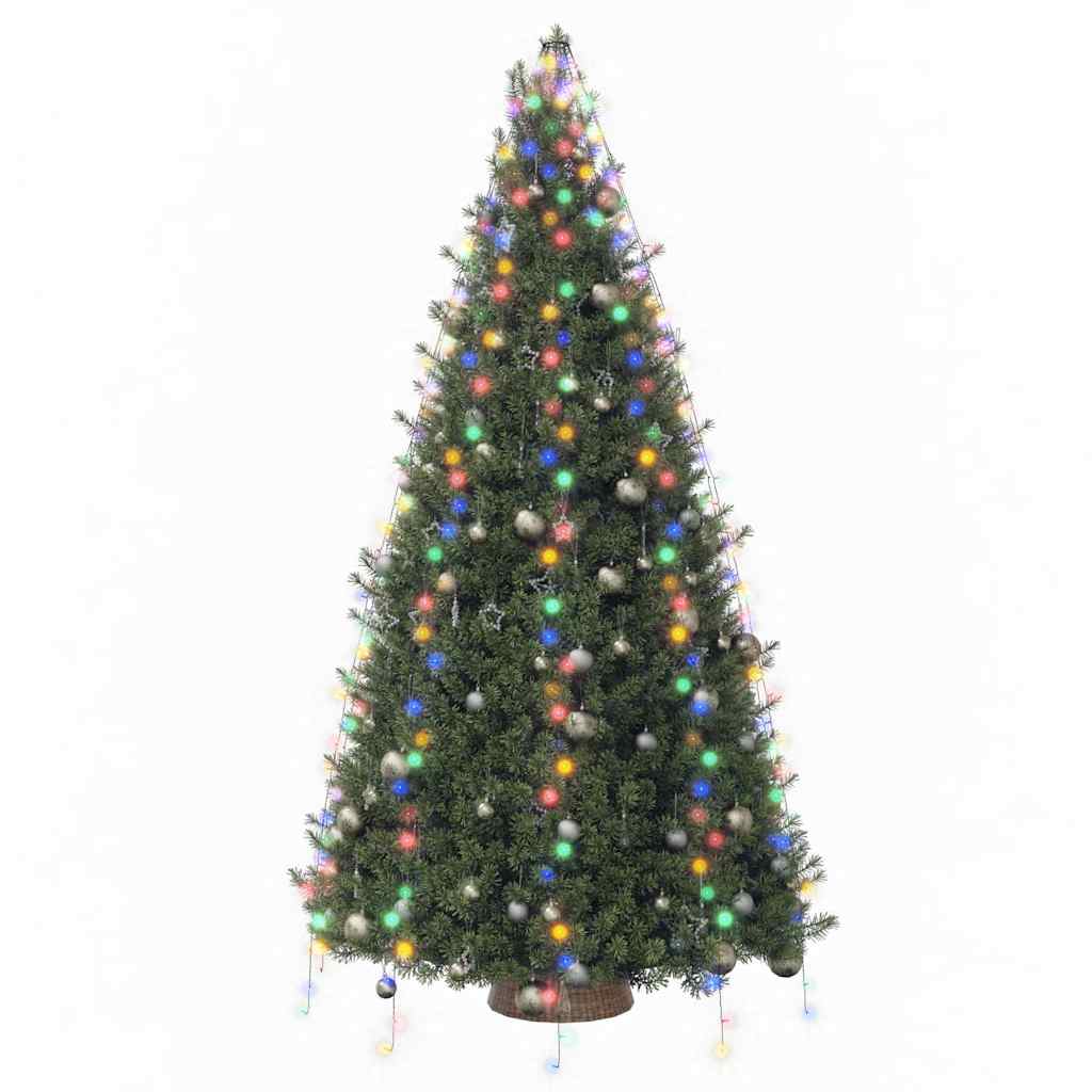 Tree Light | Dark green wire, colourful lights | PVC | For 400 cm trees