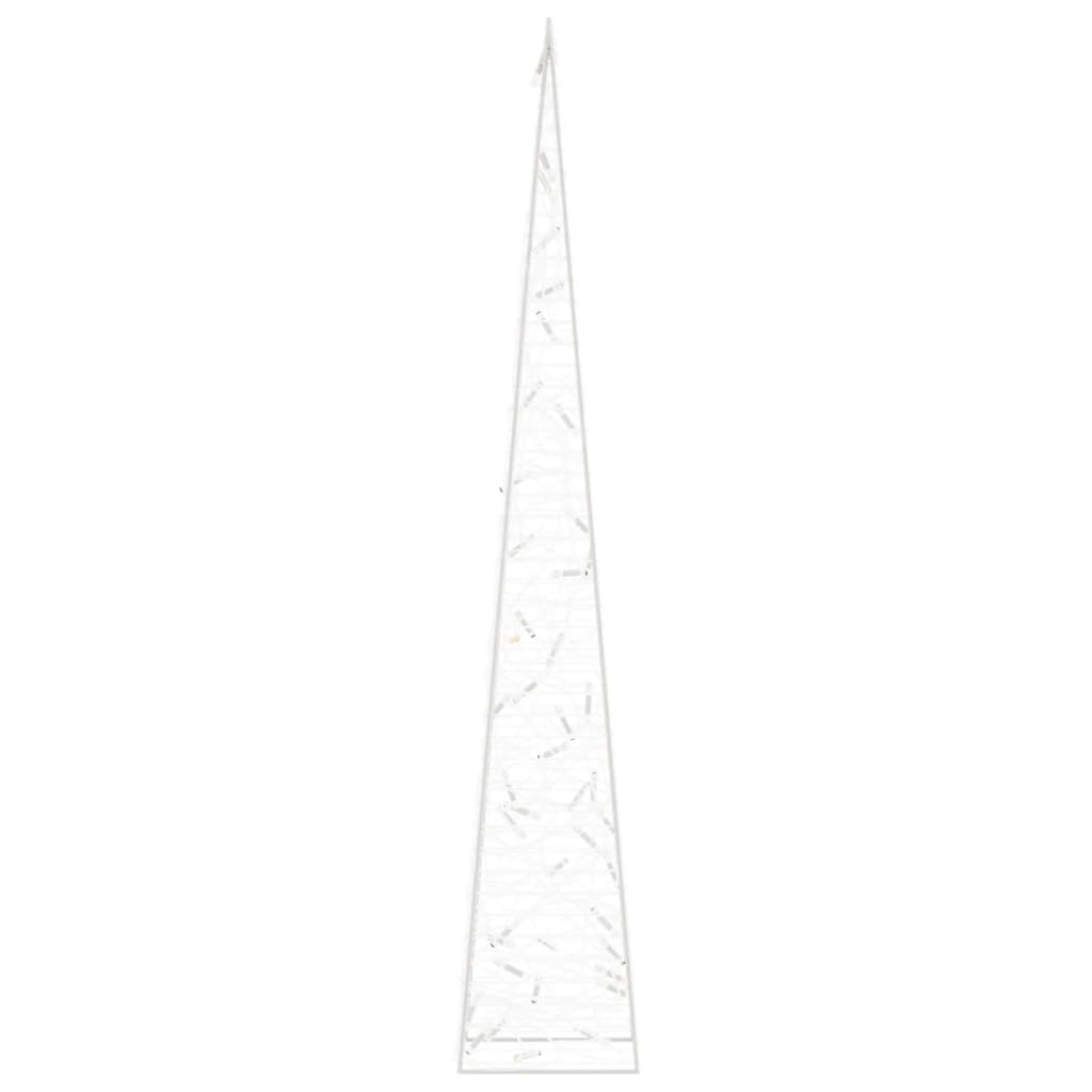 vidaXL Acrylic Decorative LED Light Cone Warm White 90 cm