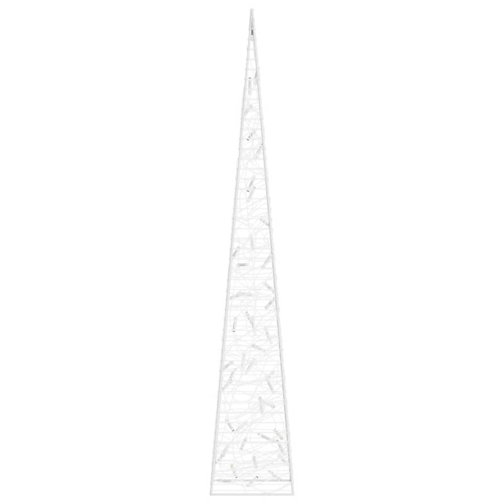 Acrylic Decorative LED Light Cone Cold White 90 cm