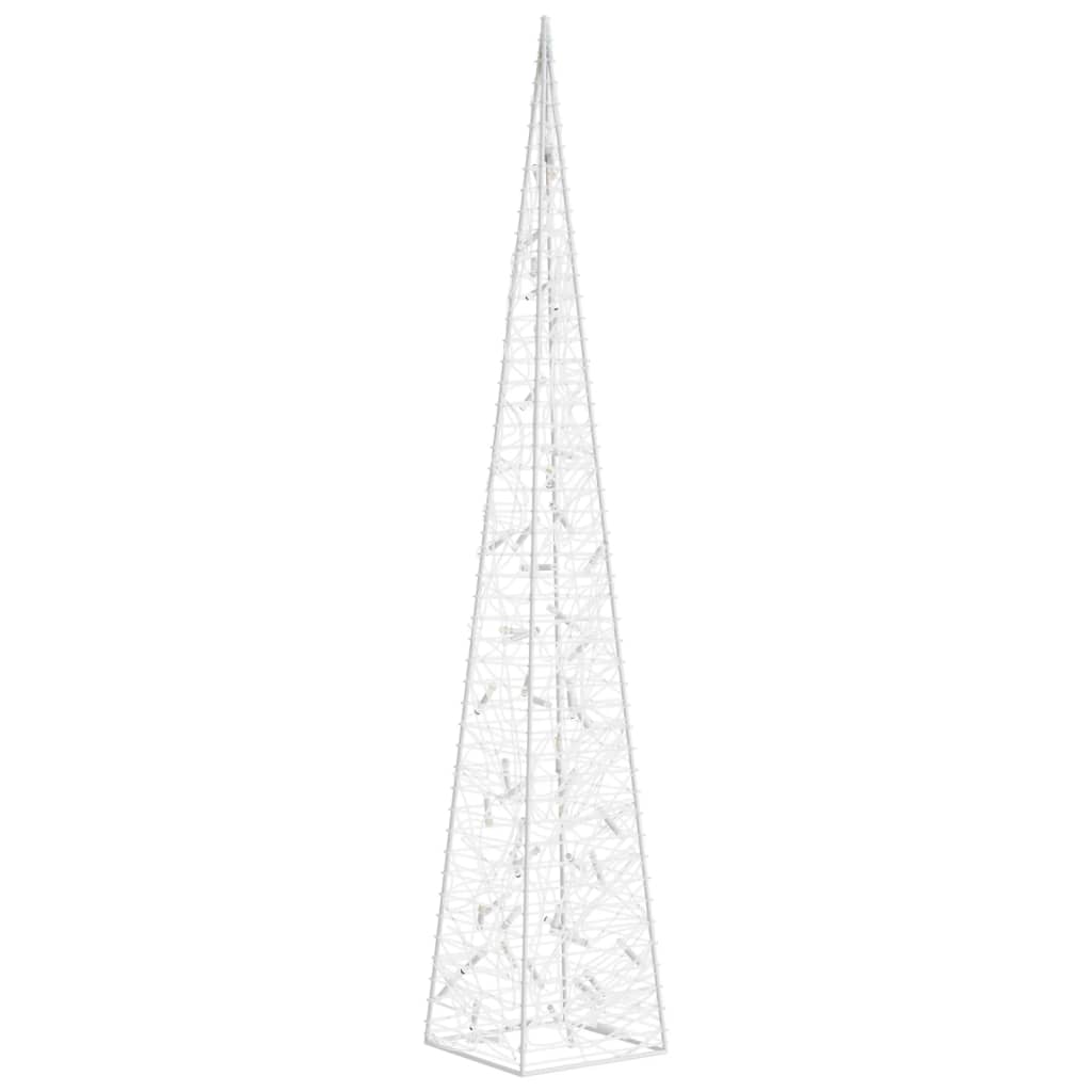 vidaXL Acrylic Decorative LED Light Cone Warm White 120 cm