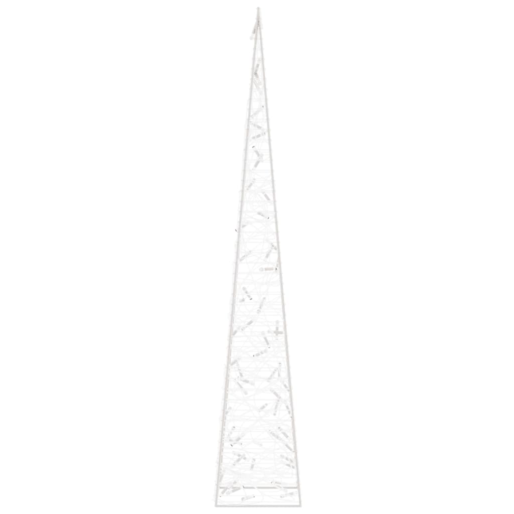 vidaXL Acrylic Decorative LED Light Cone Warm White 120 cm