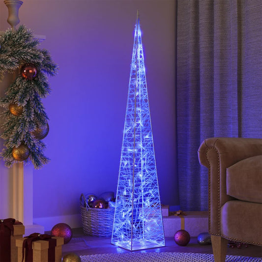 Acryl Decoratief LED Licht Kegel Blauw 120 cm