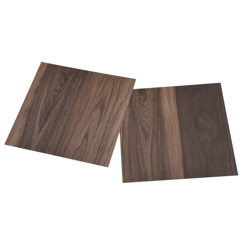 vidaXL Self-adhesive Flooring Planks 20 pcs PVC 1.86 m² Dark Brown