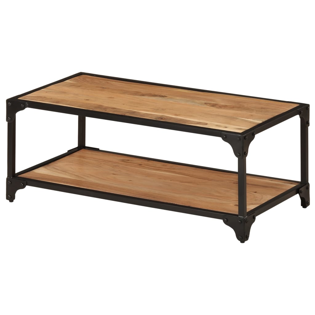 328264 vidaXL Coffee Table 90x45x35cm Solid Acacia Wood