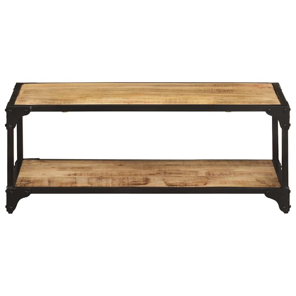 328265 vidaXL Coffee Table 90x45x35 cm Solid Rough Mango Wood