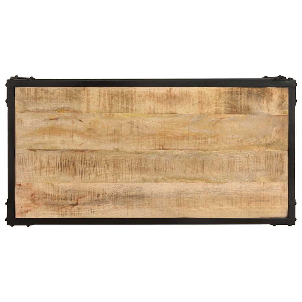 328265 vidaXL Coffee Table 90x45x35 cm Solid Rough Mango Wood