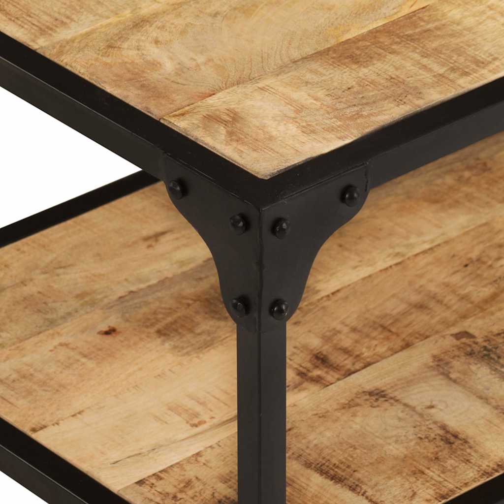 328265 vidaXL Coffee Table 90x45x35 cm Solid Rough Mango Wood