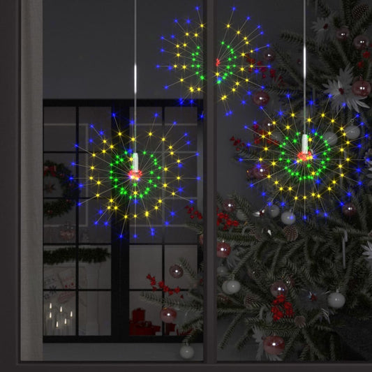 Feu de pétard de Noël extérieur multicolore 20cm 140 LED