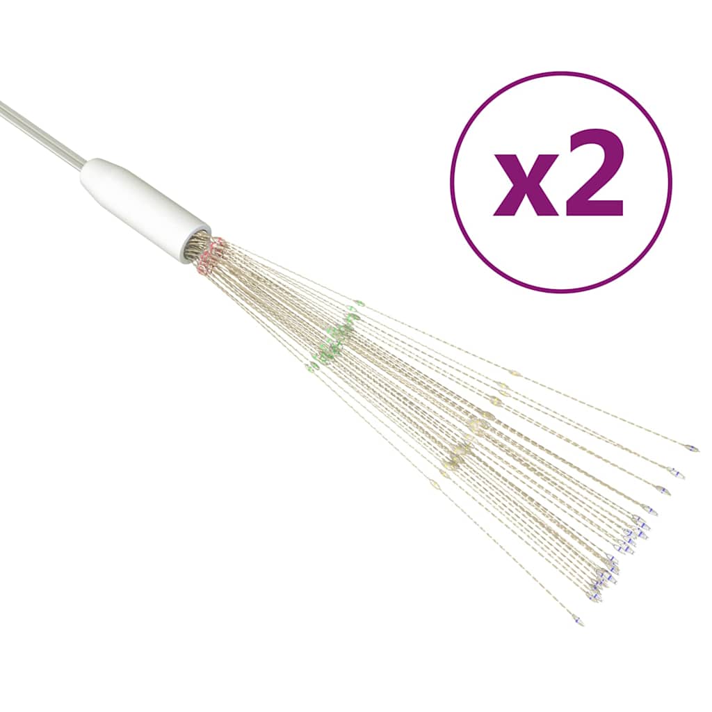 Christmas Firecrack Lights 2pcs Multicolour 20 cm 280 LEDs