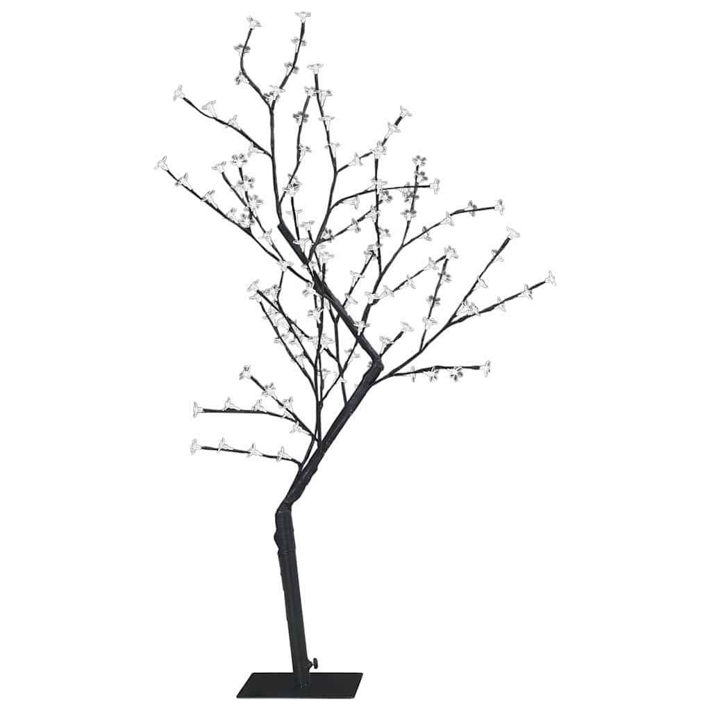 Christmas Tree 128 LEDs Warm White Light Cherry Blossom 120 cm