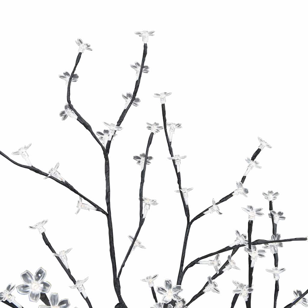 Christmas Tree 128 LEDs Warm White Light Cherry Blossom 120 cm