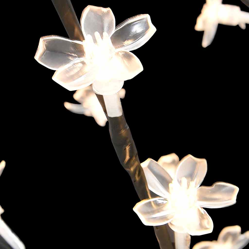 Christmas Tree 128 LEDs Warm White Light Cherry Blossom 120 cm