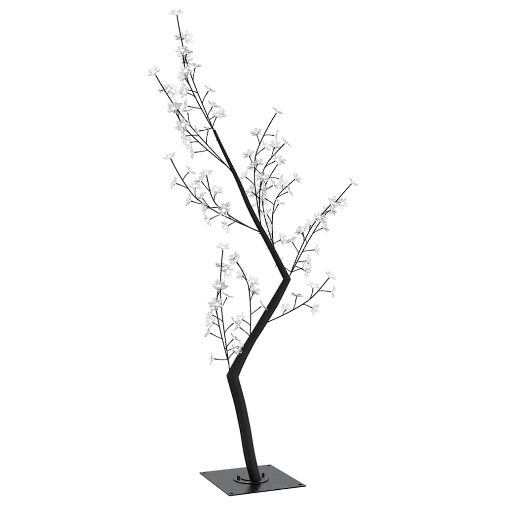 Christmas Tree 128 LEDs Colourful Light Cherry Blossom 120 cm